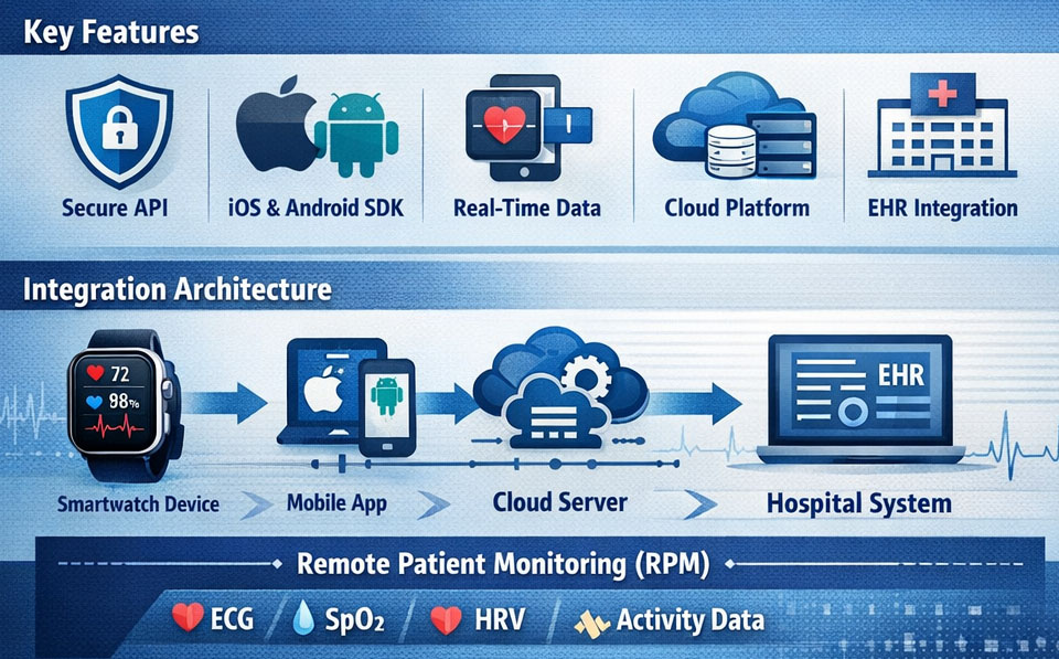 API & SDK for Custom Medical Smartwatch Development